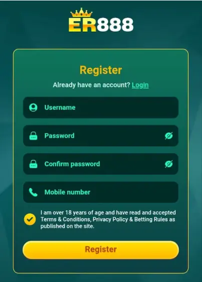 ER888 game register