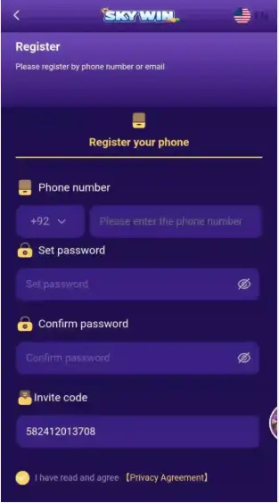 skywingame register